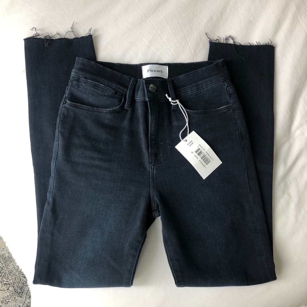 Frame Le High Skinny Raw Edge SEAWAY